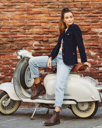 Giacca iconica donna in velluto 500 righe